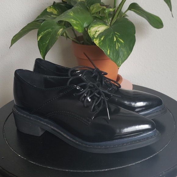 Saojung Company Shoes - Offbrand Style Women's Oxford Shiny Black